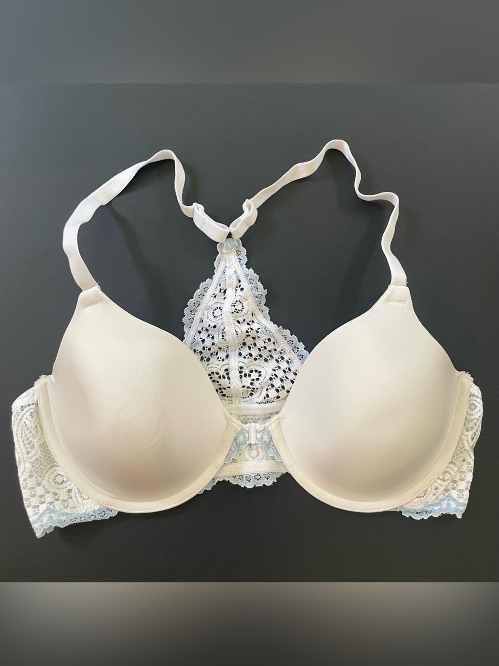 Maidenform Lace Racerback SmartZone Underwire Front Closure Bra 38B